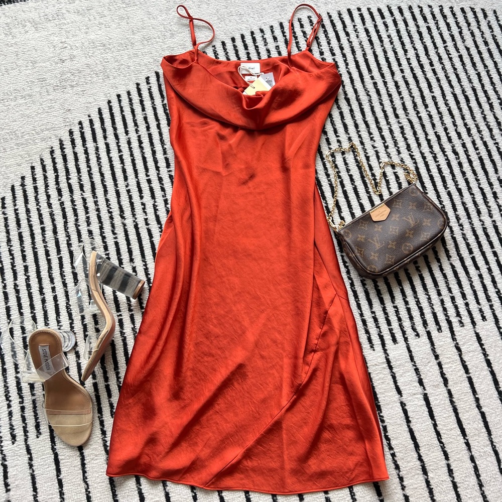 Aritzia Only Slip Cowl MIDI Dress
